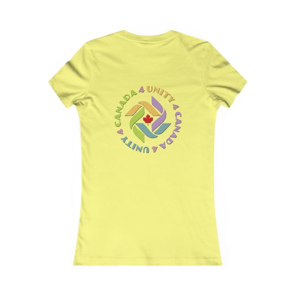 Women's Favorite Tee - END RACE BASED LAW Canada - U4C (Back) - Pastels - Image 12