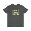 Unisex Jersey Short Sleeve Tee - END RACE BASED LAW - Beige - Image 134