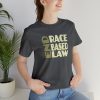 Unisex Jersey Short Sleeve Tee - END RACE BASED LAW - Beige - Image 142