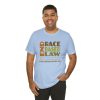 Unisex Jersey Short Sleeve Tee - END RACE BASED LAW - Earth Tones - Image 116