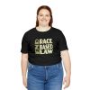 Unisex Jersey Short Sleeve Tee - END RACE BASED LAW - Beige - Image 56