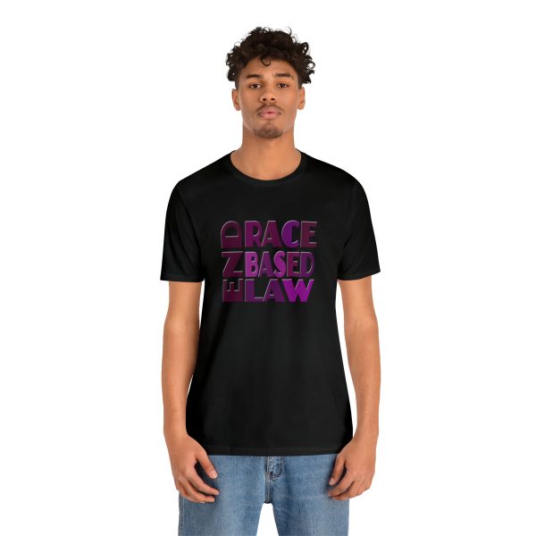 Unisex Jersey Short Sleeve Tee- END RACE BASED LAW - Purples - Image 53
