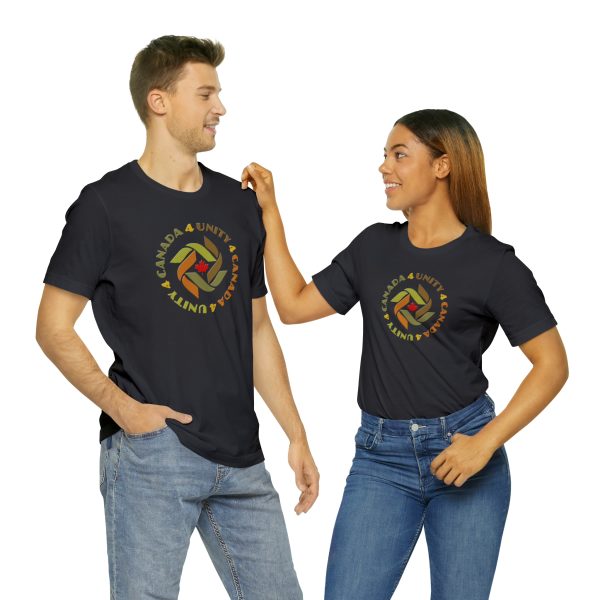 Unisex Jersey Short Sleeve Tee - Unity4Canada -  Earth Tones - Image 85