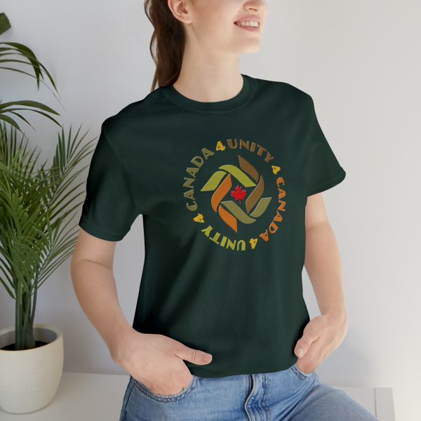 Unisex Jersey Short Sleeve Tee - Unity4Canada -  Earth Tones - Image 10