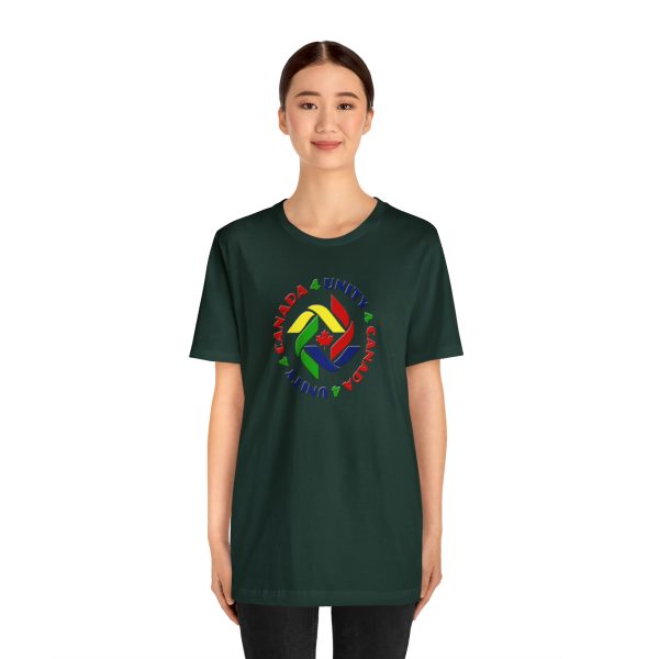 Unisex Jersey Short Sleeve Tee - Unity4Canada - Crayon Colours - Image 88