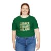 Unisex Jersey Short Sleeve Tee - END RACE BASED LAW - Beige - Image 8