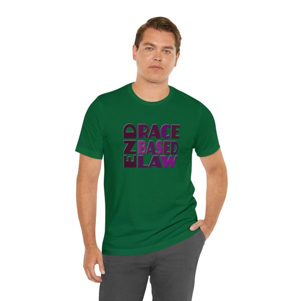 Unisex Jersey Short Sleeve Tee- END RACE BASED LAW - Purples - Image 91