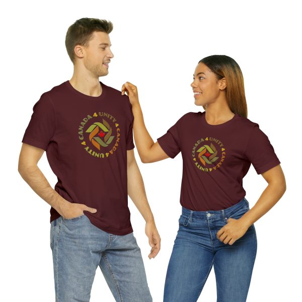 Unisex Jersey Short Sleeve Tee - Unity4Canada -  Earth Tones - Image 157