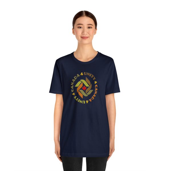 Unisex Jersey Short Sleeve Tee - Unity4Canada -  Earth Tones - Image 136
