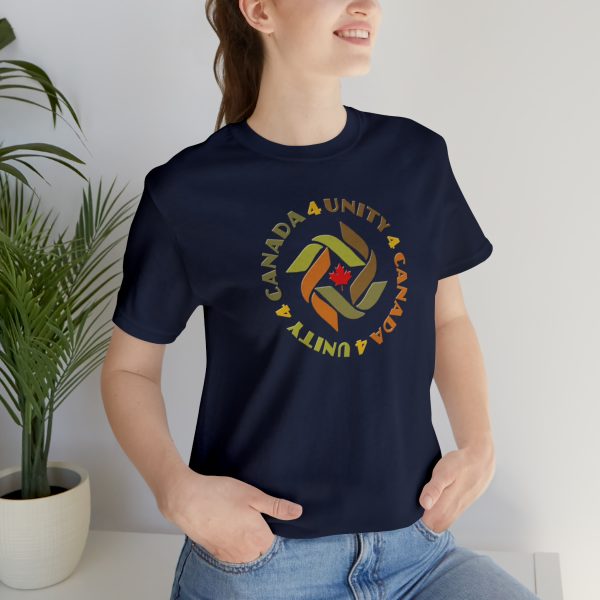 Unisex Jersey Short Sleeve Tee - Unity4Canada -  Earth Tones - Image 142