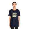 Unisex Jersey Short Sleeve Tee - END RACE BASED LAW - Beige - Image 148