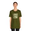 Unisex Jersey Short Sleeve Tee - END RACE BASED LAW - Beige - Image 76