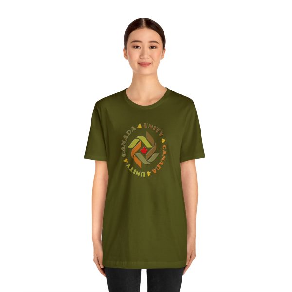 Unisex Jersey Short Sleeve Tee - Unity4Canada -  Earth Tones - Image 76