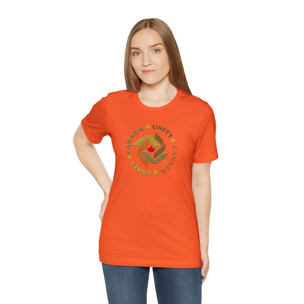 Unisex Jersey Short Sleeve Tee - Unity4Canada -  Earth Tones - Image 42