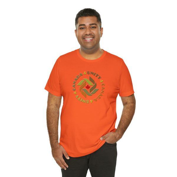 Unisex Jersey Short Sleeve Tee - Unity4Canada -  Earth Tones - Image 45