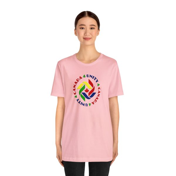 Unisex Jersey Short Sleeve Tee - Unity4Canada - Crayon Colours - Image 172