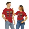 Unisex Jersey Short Sleeve Tee - Fear Is The Virus LOGO 3 (Sunset Colours) - Image 181