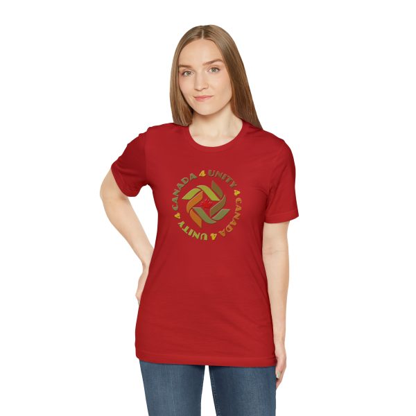Unisex Jersey Short Sleeve Tee - Unity4Canada -  Earth Tones - Image 186