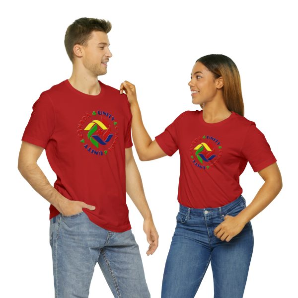 Unisex Jersey Short Sleeve Tee - Unity4Canada - Crayon Colours - Image 181