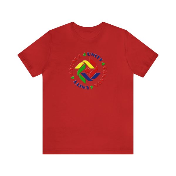 Unisex Jersey Short Sleeve Tee - Unity4Canada - Crayon Colours - Image 182