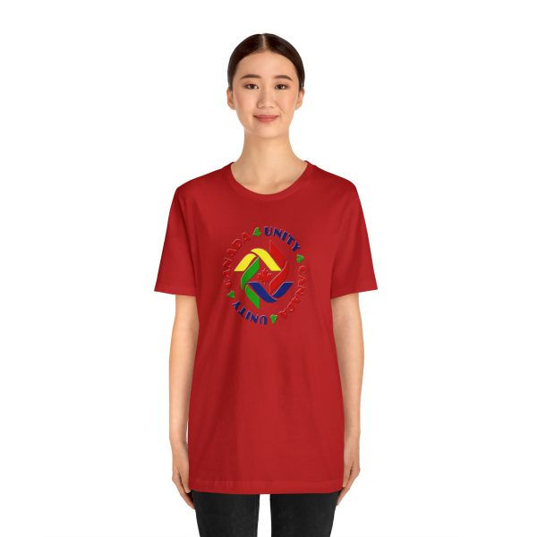 Unisex Jersey Short Sleeve Tee - Unity4Canada - Crayon Colours - Image 184