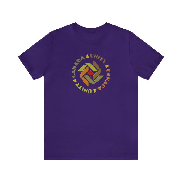 Unisex Jersey Short Sleeve Tee - Unity4Canada -  Earth Tones - Image 146