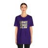 Unisex Jersey Short Sleeve Tee - END RACE BASED LAW - Beige - Image 160