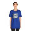 Unisex Jersey Short Sleeve Tee - END RACE BASED LAW - Beige - Image 124