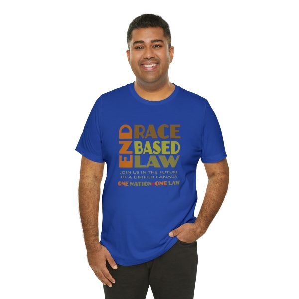 Unisex Jersey Short Sleeve Tee - END RACE BASED LAW - Earth Tones - Image 8