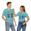 Unisex Jersey Short Sleeve Tee - Fear Is The Virus LOGO 3 (Sunset Colours) - Image 109