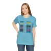 Unisex Jersey Short Sleeve Tee - Fear Is The Virus LOGO 3 (Sunset Colours) - Image 114
