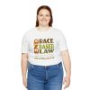 Unisex Jersey Short Sleeve Tee - END RACE BASED LAW - Earth Tones - Image 19