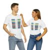 Unisex Jersey Short Sleeve Tee - Fear Is The Virus LOGO 3 (Sunset Colours) - Image 13
