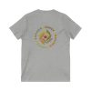 Unisex Jersey Short Sleeve V-Neck Tee - END RACE BASED LAW Canada - U4C (Back) - Earth Tones - Image 8
