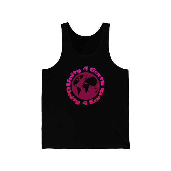 Unisex Jersey Tank - Unity4Earth - Pinks - Image 5