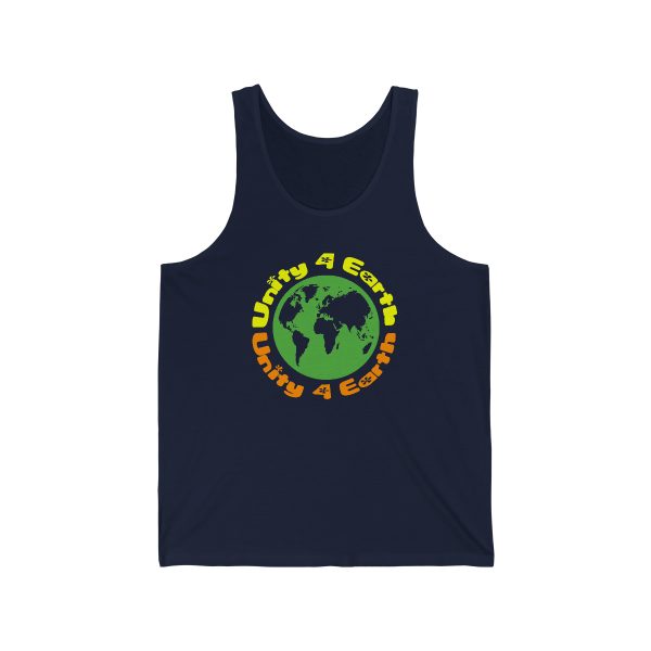 Unisex Jersey Tank - Unity4Earth - YellowOrange - Image 11