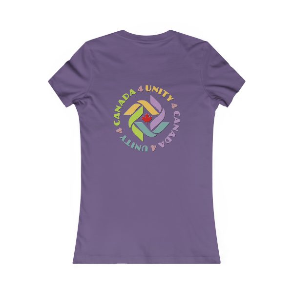 Women's Favorite Tee - END RACE BASED LAW Canada - U4C (Back) - Pastels - Image 20