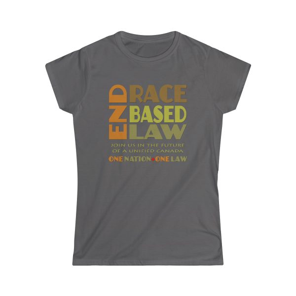 Women's Softstyle Tee - END RACE BASED LAW Canada - Earth Tones - Image 7