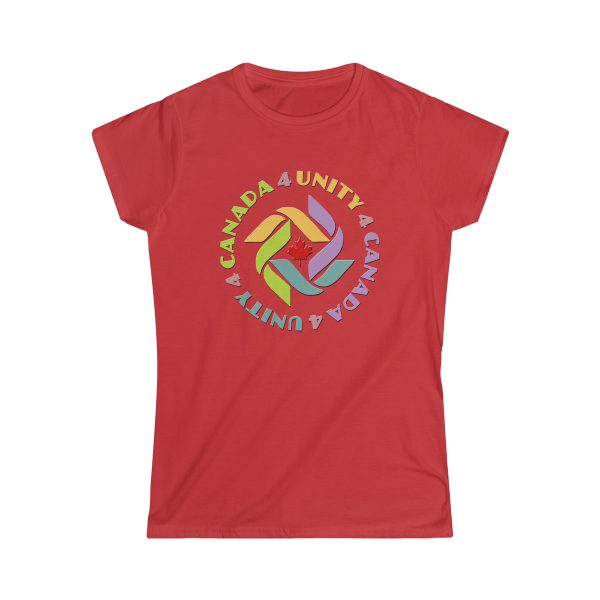 Women's Softstyle Tee - Unity4Canada - Pastels - Image 13