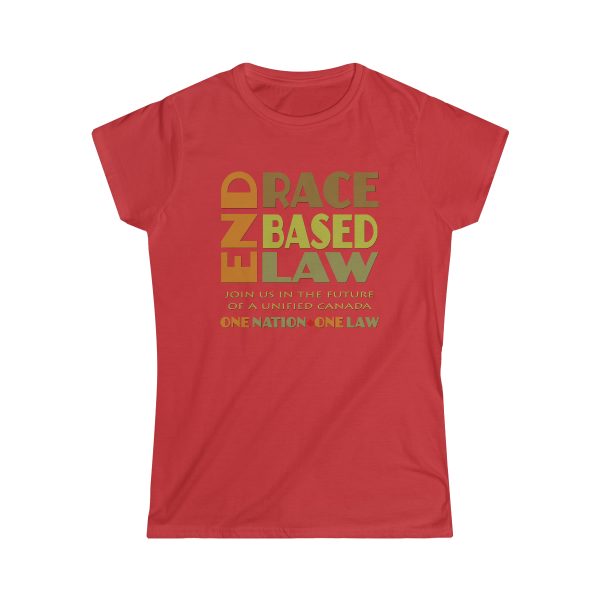 Women's Softstyle Tee - END RACE BASED LAW Canada - Earth Tones - Image 13