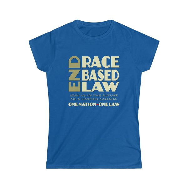 Women's Softstyle Tee - END RACE BASED LAW Canada - Beige