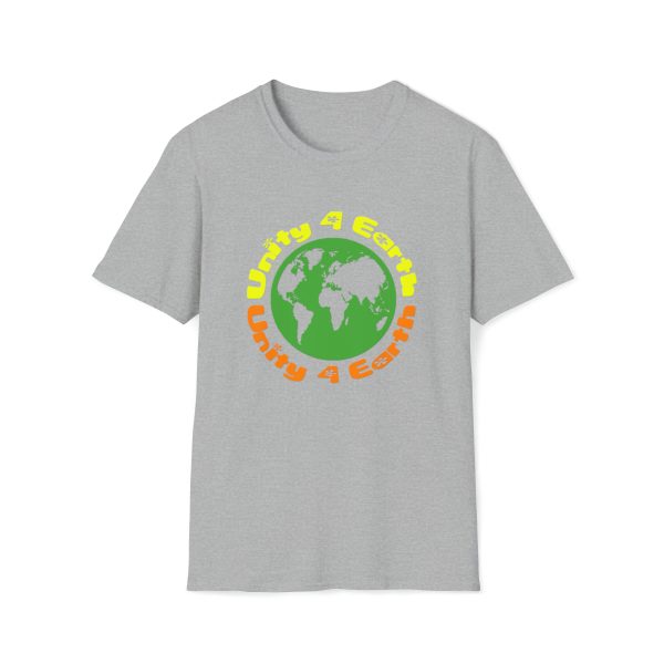 Unisex Softstyle T-Shirt - Unity4Earth - YellowOrange - Image 10