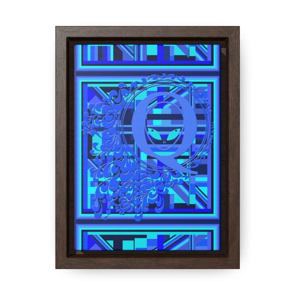 Gallery Canvas Wraps, Vertical Frame - Q Splash Geometric Multi Blue BG - Image 11