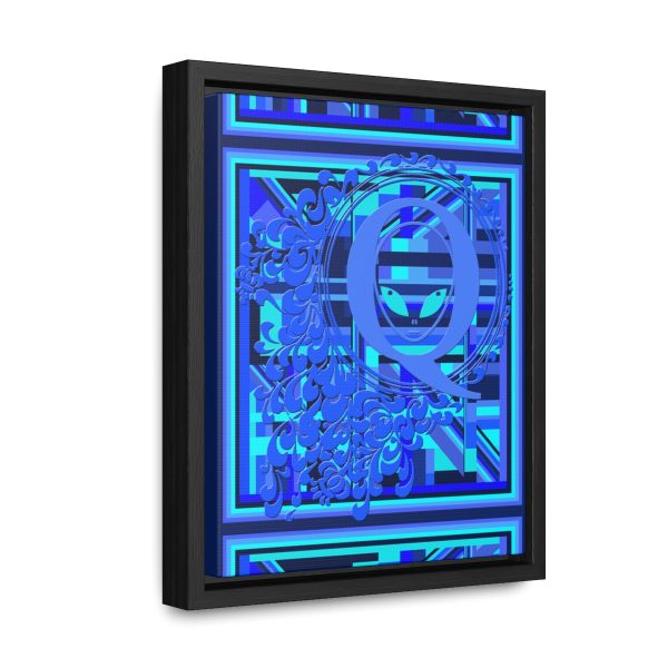 Gallery Canvas Wraps, Vertical Frame - Q Splash Geometric Multi Blue BG - Image 17