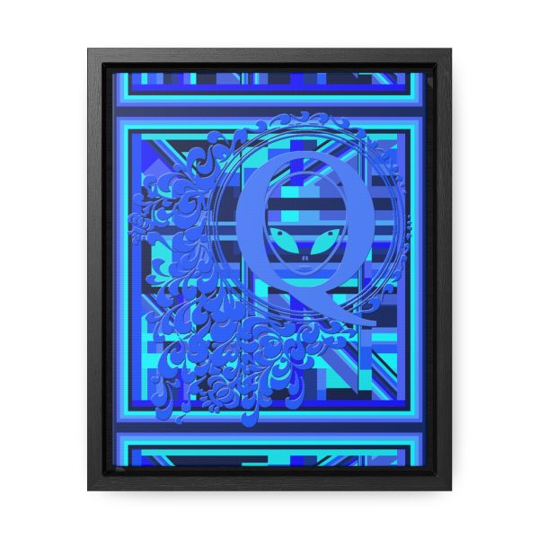 Gallery Canvas Wraps, Vertical Frame - Q Splash Geometric Multi Blue BG - Image 16