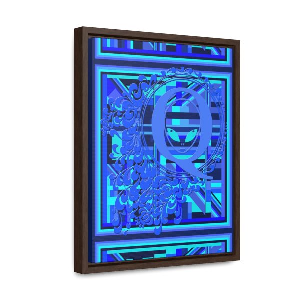 Gallery Canvas Wraps, Vertical Frame - Q Splash Geometric Multi Blue BG - Image 32