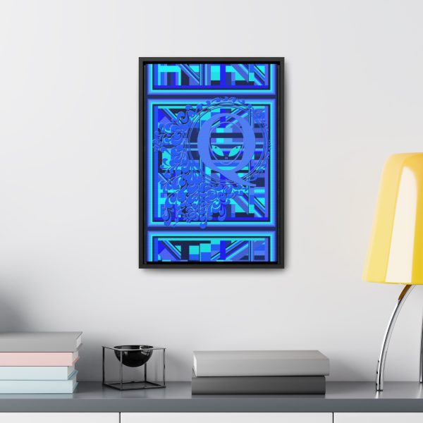 Gallery Canvas Wraps, Vertical Frame - Q Splash Geometric Multi Blue BG - Image 39