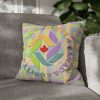 Spun Polyester Square Pillow Case - Unity4Canada - Pastels - Geometric BG - Image 27