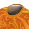 Women's Cut & Sew Tee (AOP) - Q Orange - Orange BG - Image 6