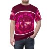 Unisex Cut & Sew Tee (AOP) - Unity4Earth Oval - Pinks - Image 12